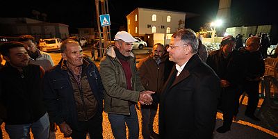 BAŞKAN TURGUT, NARLIKUYU MAHALLESİNİ ZİYARET ETTİ